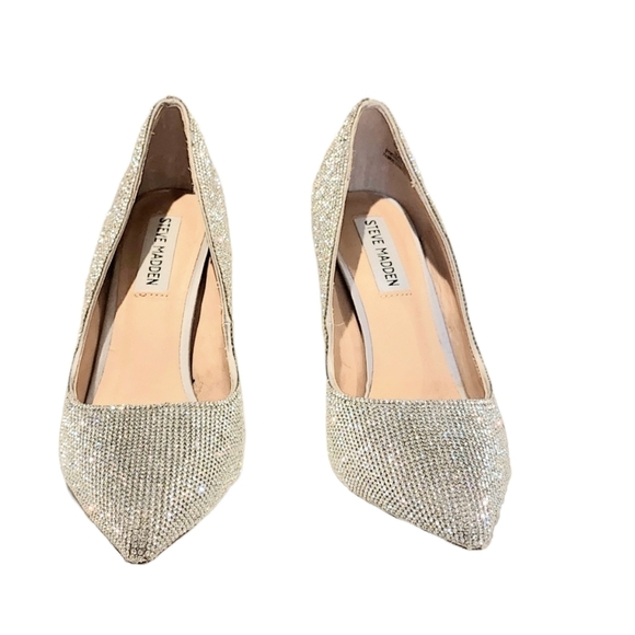 Steve Madden Daisie Crystal Jeweled Heels - Picture 3 of 13